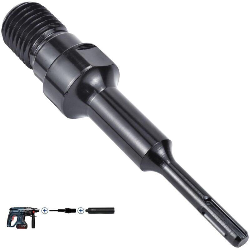 SDS Plus Adapter Core Drill Adapter UNC to SDS Plus Adapter, 1.25 in Kemu |Fashion Home Kitchen Beauty