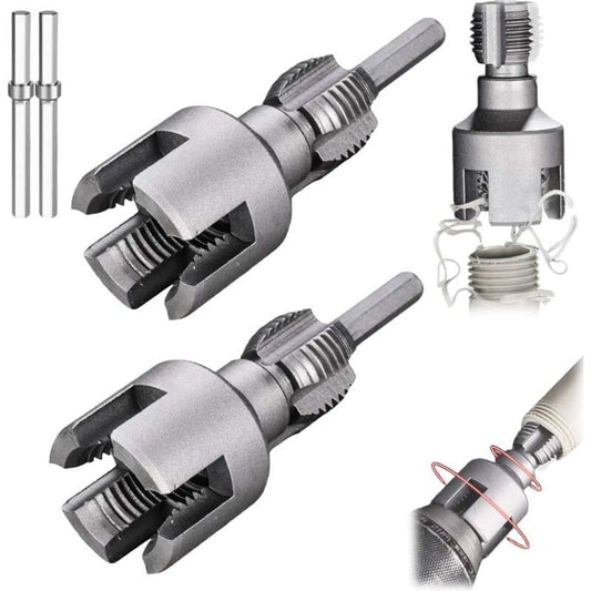 and Integrated Internal and External Pipe Threading Tool and, Pipe Repair and Dfayu Suitable for Electric Drill Thread Cutting, 0.5 in, 0.75 in Kemu |Fashion Home Kitchen Beauty