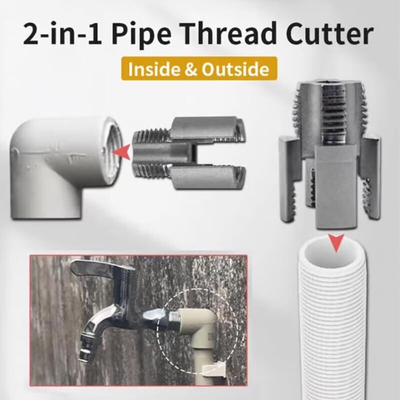 and Integrated Internal and External Pipe Threading Tool and, Pipe Repair and Dfayu Suitable for Electric Drill Thread Cutting, 0.5 in, 0.75 in Kemu |Fashion Home Kitchen Beauty