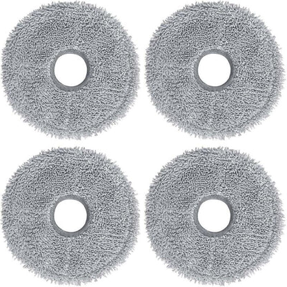 4 Pcs Replacement Mop Pads Me and L20 Ultra and X40 Ultra and Xiaomi X10 and and X20 and Robot Vacuum Cleaners