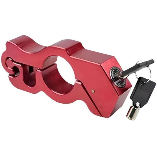 Motorcycle Brake Lock Red, Theft Security Lock Aluminum Alloy Motorcycle Handlebar Lock Anti Kemu |Fashion Home Kitchen Beauty