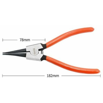 4 Pcs Circlip Pliers Length, Trimming of the Tip Clamp for Internal and External Circlip with Bag, 180mm, 1.6 mm Kemu |Fashion Home Kitchen Beauty