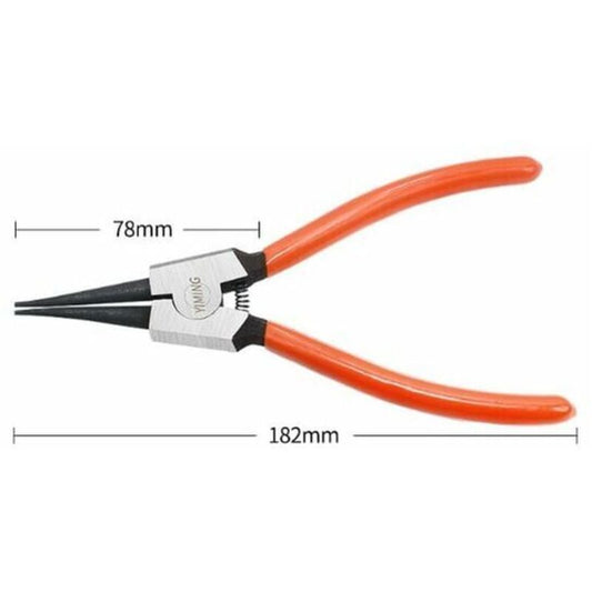 4 Pcs Circlip Pliers Length, Trimming of the Tip Clamp for Internal and External Circlip with Bag, 180mm, 1.6 mm Kemu |Fashion Home Kitchen Beauty
