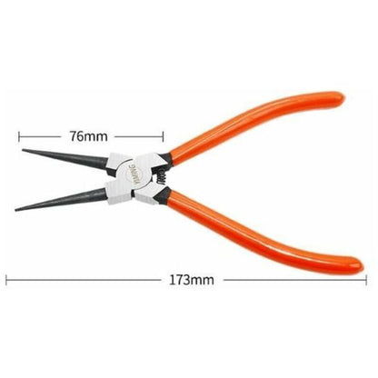 4 Pcs Circlip Pliers Length, Trimming of the Tip Clamp for Internal and External Circlip with Bag, 180mm, 1.6 mm Kemu |Fashion Home Kitchen Beauty
