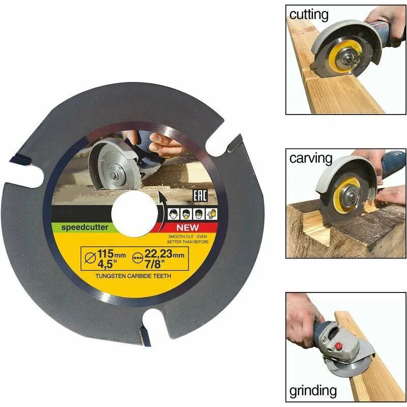 Carving Grinder Disc for Cutting Wood, Shaping and Grinding, 115mm Kemu |Fashion Home Kitchen Beauty