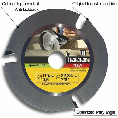 Carving Grinder Disc for Cutting Wood, Shaping and Grinding, 115mm Kemu |Fashion Home Kitchen Beauty