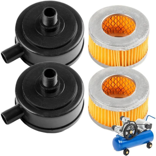 2 Pcs Filter Compresseur of Air of Thread of Admission of Silencieux with Cover in Plastic, 20 mm Kemu |Fashion Home Kitchen Beauty