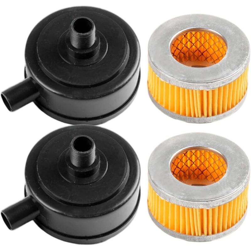 2 Pcs Filter Compresseur of Air of Thread of Admission of Silencieux with Cover in Plastic, 20 mm Kemu |Fashion Home Kitchen Beauty