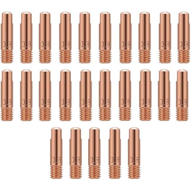 25 Pcs Contact of Nozzles of for Nozzle a Gas and Gas Without Torch of Welding MIG and MAG Consumables a MIG Welder MIG Kemu |Fashion Home Kitchen Beauty