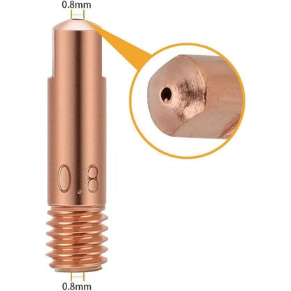 25 Pcs Contact of Nozzles of for Nozzle a Gas and Gas Without Torch of Welding MIG and MAG Consumables a MIG Welder MIG Kemu |Fashion Home Kitchen Beauty
