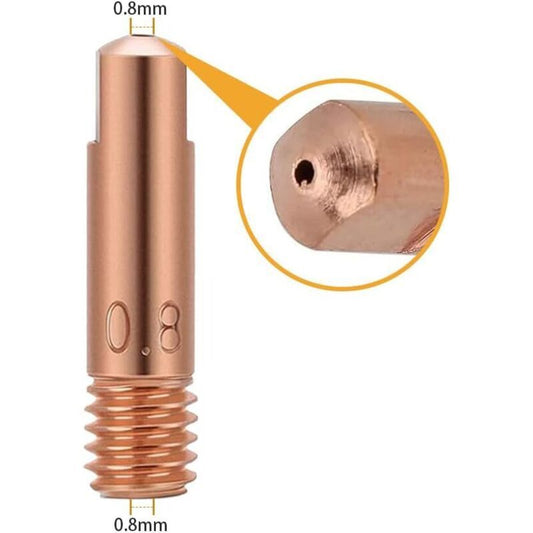 25 Pcs Contact of Nozzles of for Nozzle a Gas and Gas Without Torch of Welding MIG and MAG Consumables a MIG Welder MIG Kemu |Fashion Home Kitchen Beauty