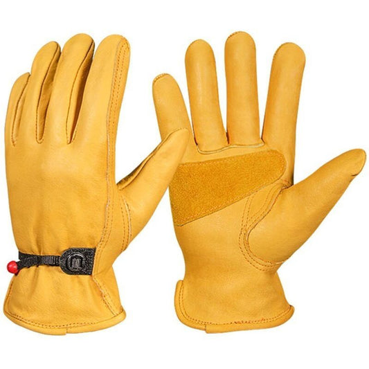 Gants of Work of Hiver in Leather Trimming L Gants of Jardinage Thermiques Doubles in Polaire Kemu |Fashion Home Kitchen Beauty