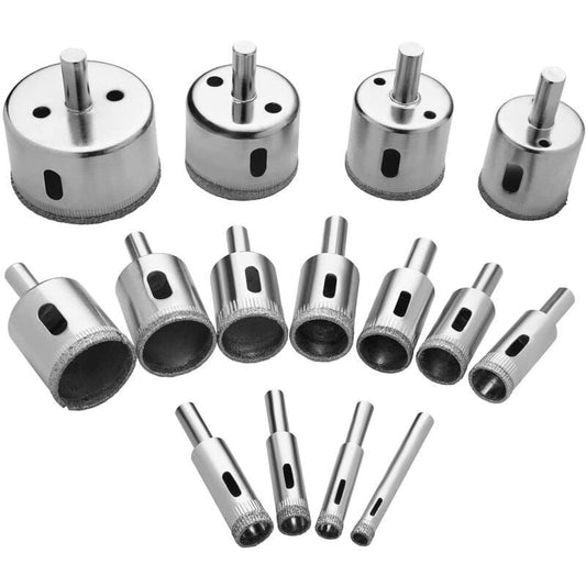 15 Pcs Drill Bit of Diamant Scie Cloches Tools Set, 8mm, 50mm Kemu |Fashion Home Kitchen Beauty