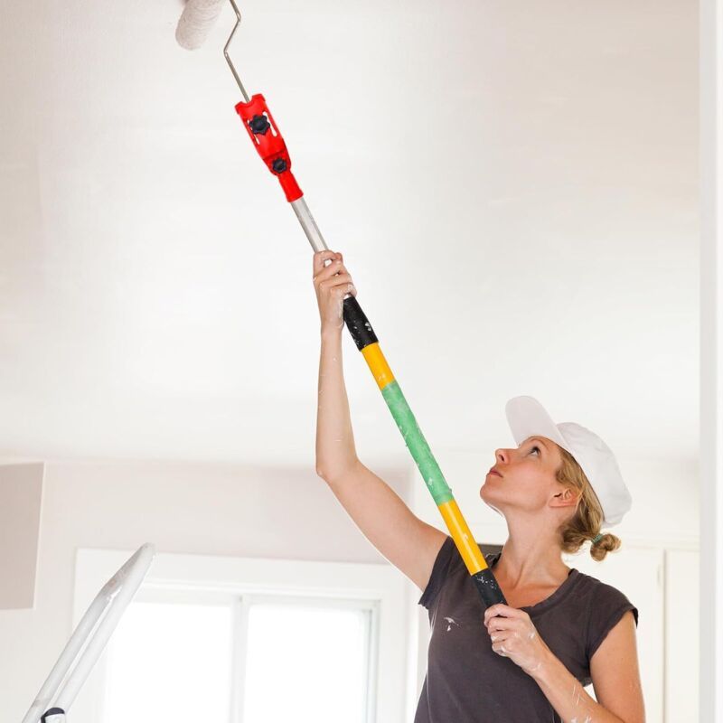 Extendable Multi Angle Paintbrush Holder Adjustable Adapter for Telescopic Handle Tool for Painting Walls and Ceilings at Height Kemu |Fashion Home Kitchen Beauty