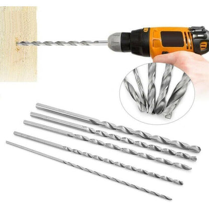 2 Pcs HSS Twist Drill Bits Extra Long Straight Shank Drill Bits Diameter Overall Length, 4mm, 200mm, 4mm Diameter Kemu |Fashion Home Kitchen Beauty