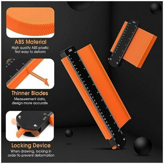 Lockable Contour Gauge Wood, 2, Laminate Marking Tool Piece Contour Profile Copier Duplication with Adjustable Function Kemu |Fashion Home Kitchen Beauty