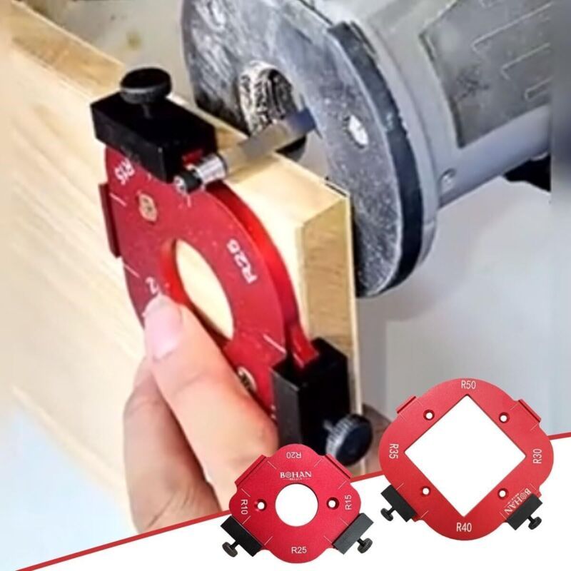 2 Pcs Router Jigs for Wood, Worktop Jig Arc Angle Positioning Jig 1, Router Jigs for R10 R15 R20 R25 R30 R35 R40 R50 Routers, 4 in Kemu |Fashion Home Kitchen Beauty