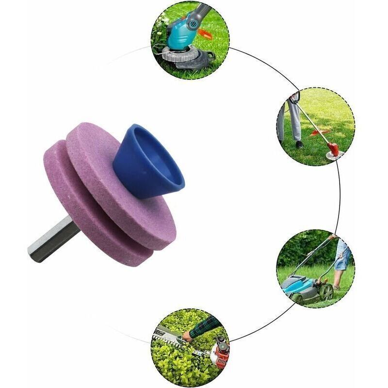 Affuteur Blade Mower Gazon Rose, Meule Daffutage for Tools of Garden Aiguiseur Remplacements of Tool of Mower Kemu |Fashion Home Kitchen Beauty