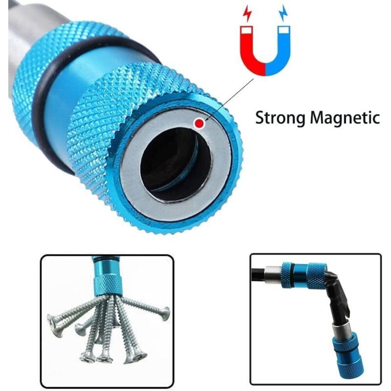 3 Pcs Quick Hex Shank Adjustable Screw Depth Change Magnetic Bits for Drywall for Cordless Screwdrivers and Hand Drills, 0.25 in Kemu |Fashion Home Kitchen Beauty