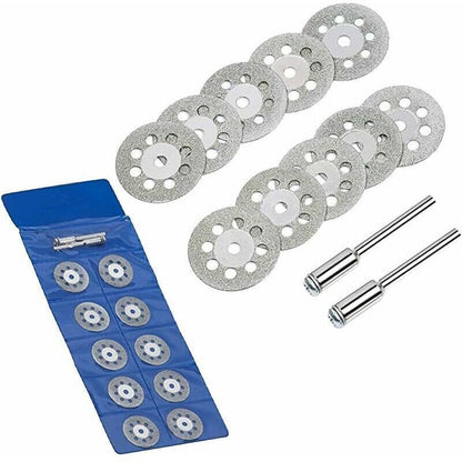 20 Pcs Disque Diamant of Cutting Diamant Mini Disques a Tronconner with Mandrins Tiges for Rotatifs for Tools Glass Gemmes of Cutting, 22mm Kemu |Fashion Home Kitchen Beauty