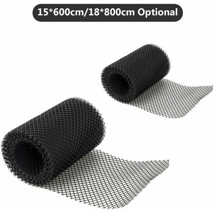 Plastic Gutter Guard Mesh with 10 Clip Hooks Leaf Protection Net, 18 X 800 cm, 800 cm