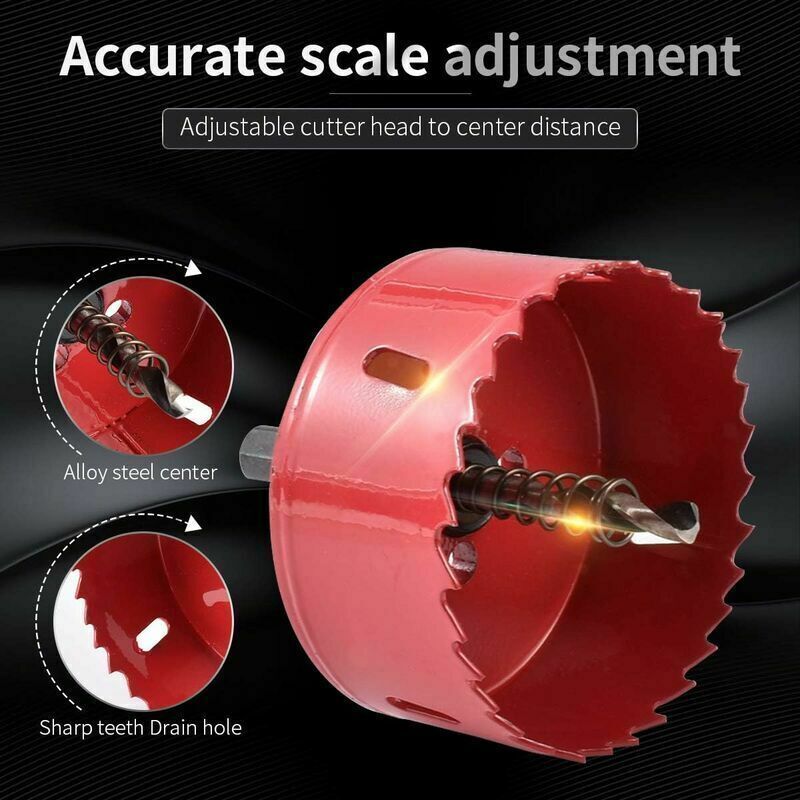Bi Wood, Hose Drywall, Plastic Aluminum, Fiberboard of Metal Hole Saw Hole Saw for Iron, 85mm Kemu |Fashion Home Kitchen Beauty