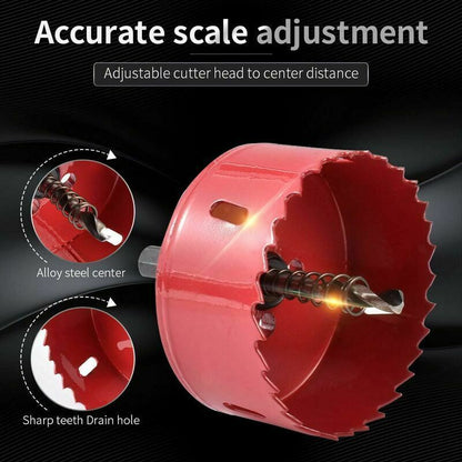 Bi Wood, Hose Drywall, Plastic Aluminum, Fiberboard of Metal Hole Saw Hole Saw for Iron, 85mm Kemu |Fashion Home Kitchen Beauty