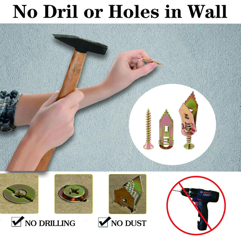 380 Pcs Self-Drilling Wall Anchors and Screw Kit Drywall Fixing Anchors Repair Tools Fasteners for Mounting Furniture on Moist Drywall Kemu |Fashion Home Kitchen Beauty