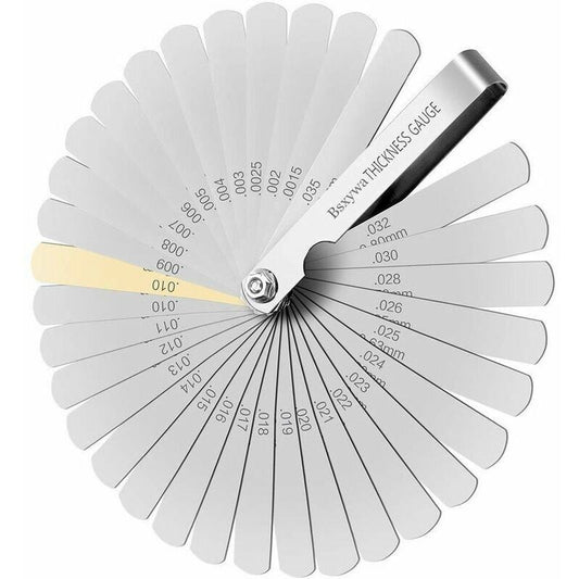32 Blades Stainless Steel Feeler Gauge Set Metric and Imperial Dual Marking Thickness Gauge for Measuring Valve Clearance Kemu |Fashion Home Kitchen Beauty