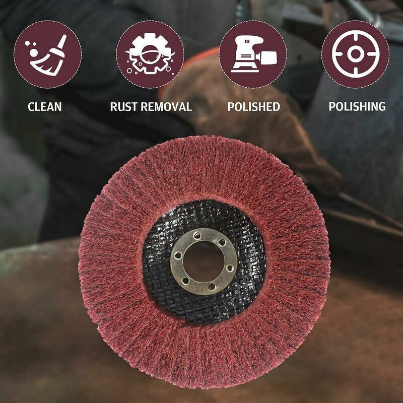 5 Pcs Polycarbonate Grinding and Polishing Discs and, Abrasive Torque Grinder Disc Paint Cleaning and Rust Removal Wheel, 100 mm Kemu |Fashion Home Kitchen Beauty