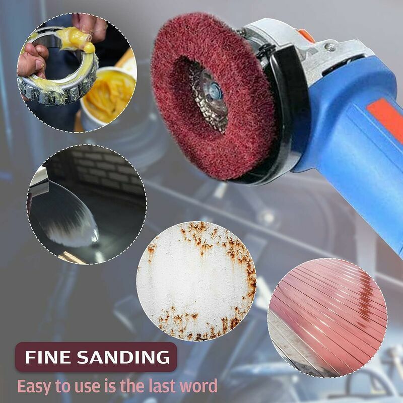 5 Pcs Polycarbonate Grinding and Polishing Discs and, Abrasive Torque Grinder Disc Paint Cleaning and Rust Removal Wheel, 100 mm Kemu |Fashion Home Kitchen Beauty