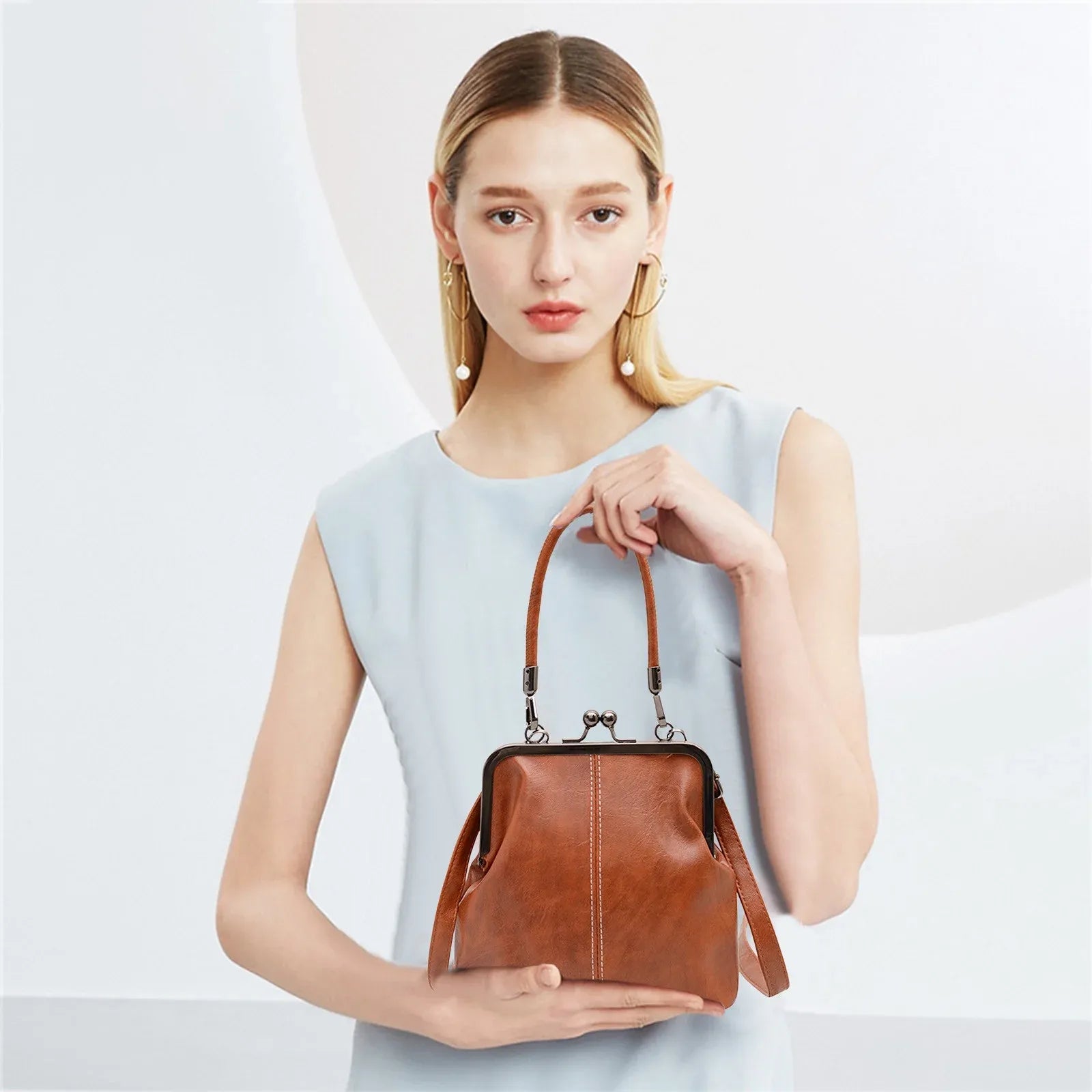 Soft Leather Crossbody Bag for Women, Multi Pocket Lightweight Shoulder Purse and Handbag Kemu |Fashion Home Kitchen Beauty