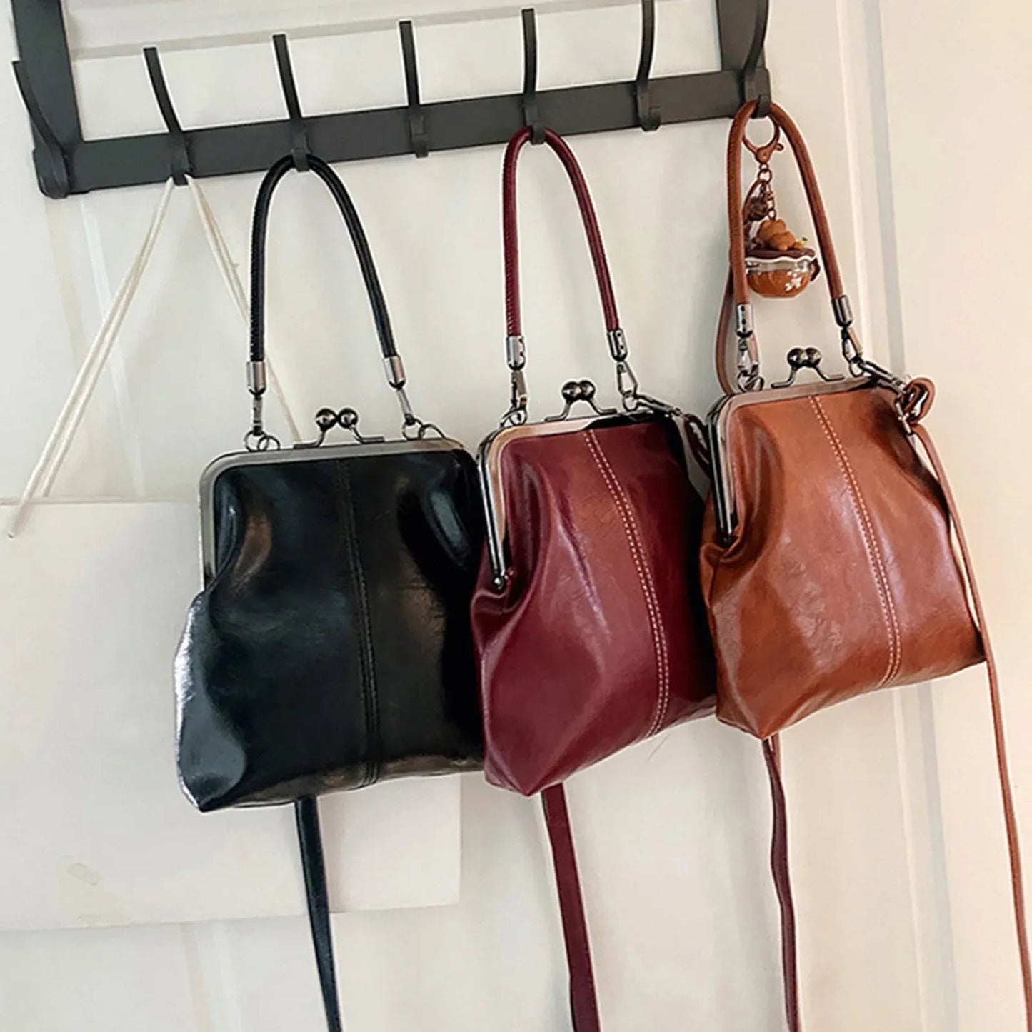 Soft Leather Crossbody Bag for Women, Multi Pocket Lightweight Shoulder Purse and Handbag Kemu |Fashion Home Kitchen Beauty