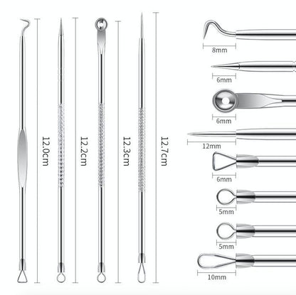 4-pack Blackhead Remover Tool, Silver