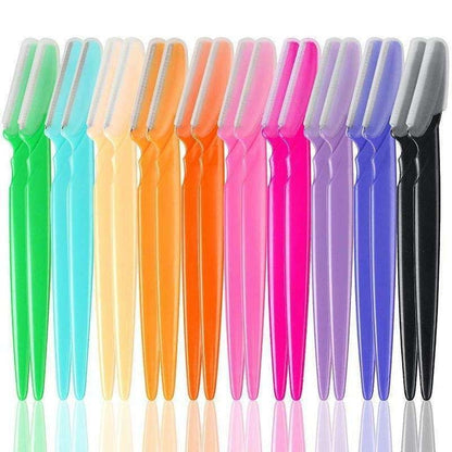 6-pack MultiColor Eyebrow Beard Knife Trimmer, 1.2mm