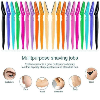 6-pack MultiColor Eyebrow Beard Knife Trimmer, 1.2mm