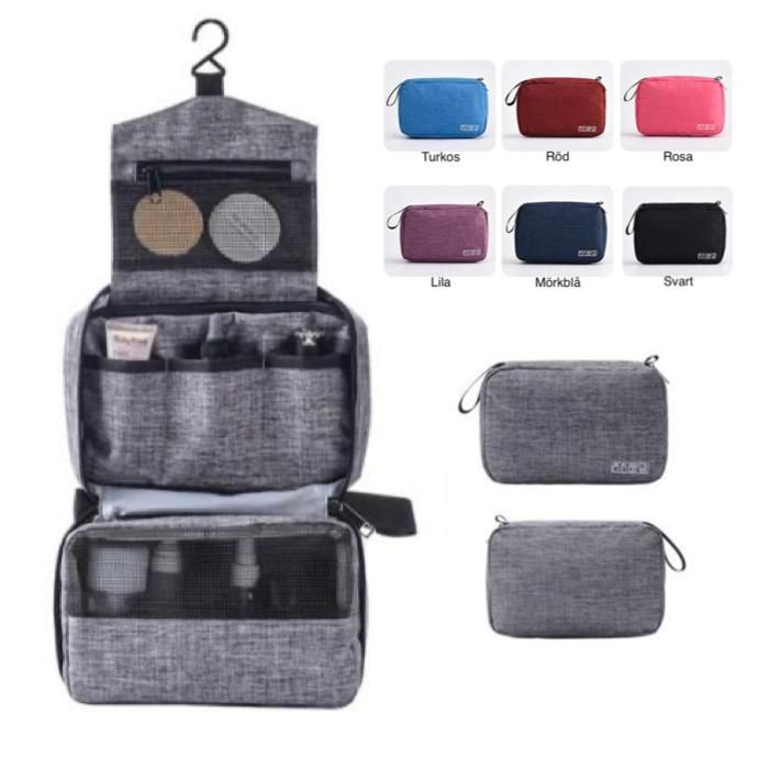 Hanging Toiletry Bag for Travel, Dark Blue