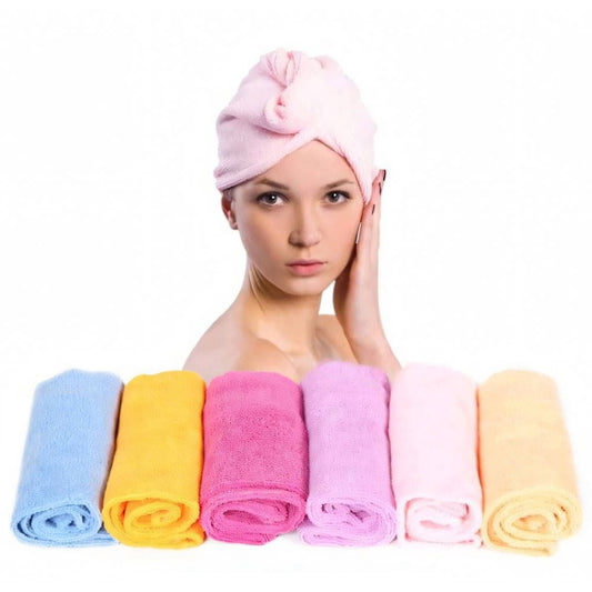 Microfiber Hair Turban Towel, Purple