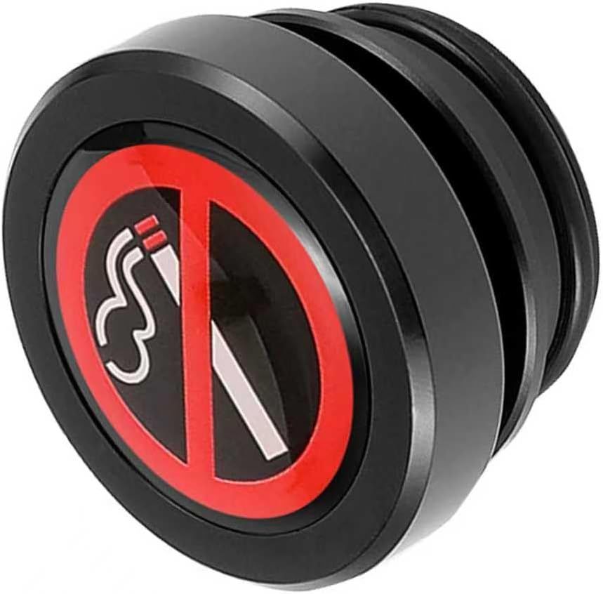 Car Cigarette Lighter Socket Cover, No Smoking Sign Safety Cap with Sealing Rubber Ring, Waterproof Anti-rust Decorative Plug, 12 Volt Power Source Car Outlet Protector (Black) Kemu |Fashion Home Kitchen Beauty