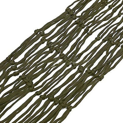 Green Nylon Hammock Net Breathable Mesh Lightweight Portable Quick-Drying for Camping Garden Travel 1 Piece