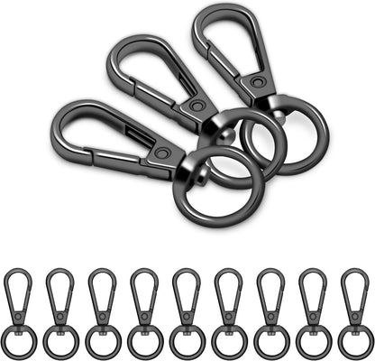 1/2 Inch Lobster Claw Clasp Swivel Snap Hook for Purse, 12 Pack Metal Swivel Lobster Clasps Purse Bag Strap Hardware Making Lanyard Hooks Keychain Clip, GunBlack Kemu |Fashion Home Kitchen Beauty