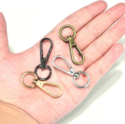 1/2 Inch Lobster Claw Clasp Swivel Snap Hook for Purse, 12 Pack Metal Swivel Lobster Clasps Purse Bag Strap Hardware Making Lanyard Hooks Keychain Clip, GunBlack Kemu |Fashion Home Kitchen Beauty