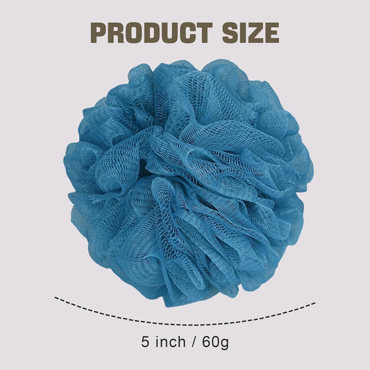 Bath Sponge Loofah Sponge Bath Puffs Shower Pouf Body Scrubber Exfoliating Soft 3 Pack