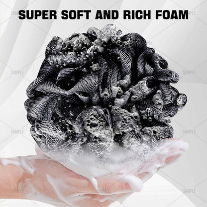 Loofah Bath Sponge Shower Loofa Bath Puff Body Scrubber Exfoliating Soft Premium 4 Pack