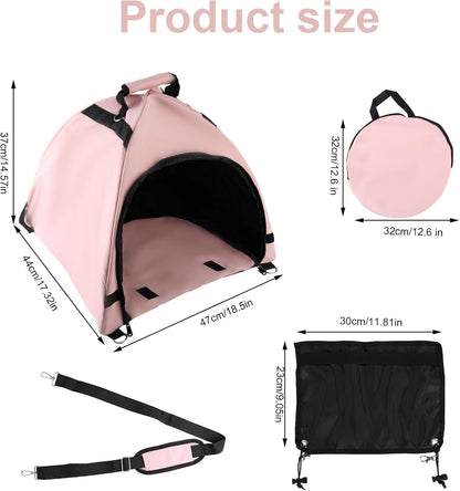 Laptop Tent, Sun Shade Waterproof Fabric Protective Hood for Computer Working Outside Accessories Part Glare Shield & Heat Reflective Awning Convertible Tote Outdoor (Pink) As Shown in the Picture - Kemu |Fashion Home Kitchen Beauty