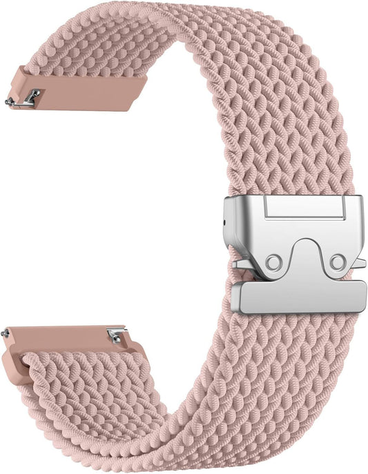 18mm 20mm 22mm Braided Band Compatible with Garmin Vivoactive 5/Vivoactive 6/4/3 Watch Bands, Parachute Buckle Nylon Elastic Sport Strap for Garmin Venu 3 2/3S 2S/Forerunner 165/55/245 Women Men Kemu |Fashion Home Kitchen Beauty