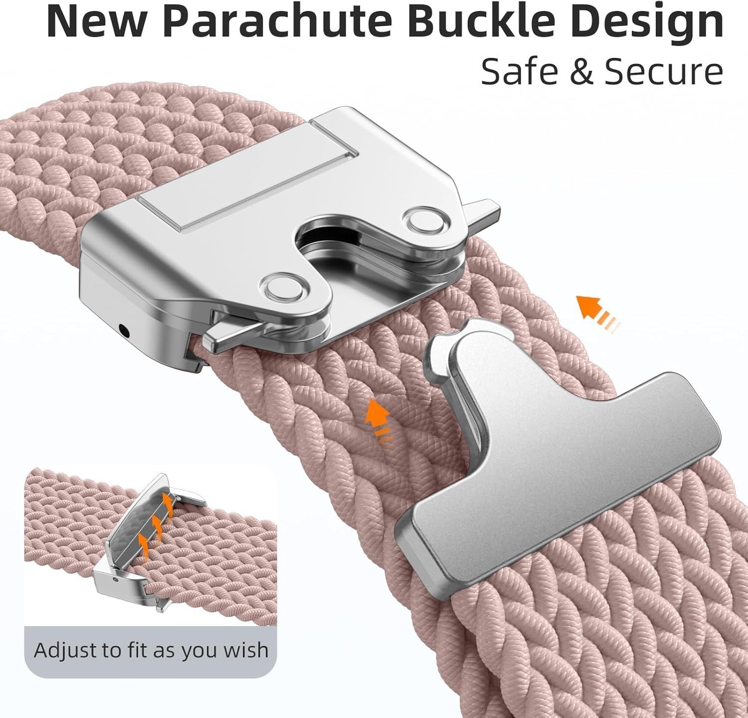 18mm 20mm 22mm Braided Band Compatible with Garmin Vivoactive 5/Vivoactive 6/4/3 Watch Bands, Parachute Buckle Nylon Elastic Sport Strap for Garmin Venu 3 2/3S 2S/Forerunner 165/55/245 Women Men Kemu |Fashion Home Kitchen Beauty