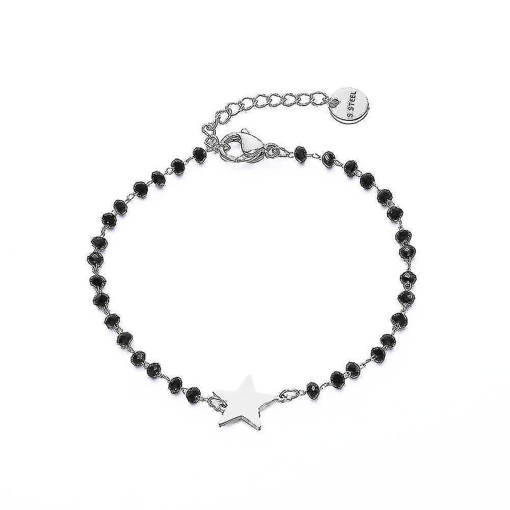Crystal Beads Chain Bracelet(steel-star) Kemu |Fashion Home Kitchen Beauty