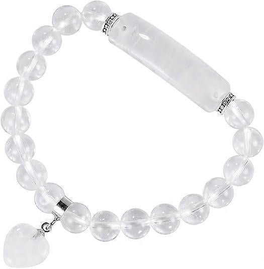 Healing Stone Bracelet 8mm Beads Chakra Crystal Energy Heart Charm Bracelet Handmade Jewelry for Women Kemu |Fashion Home Kitchen Beauty
