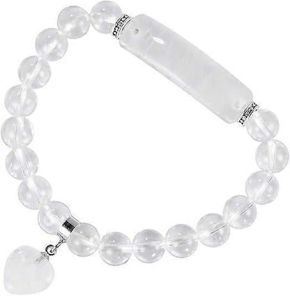 Healing Stone Bracelet 8mm Beads Chakra Crystal Energy Heart Charm Bracelet Handmade Jewelry for Women Kemu |Fashion Home Kitchen Beauty